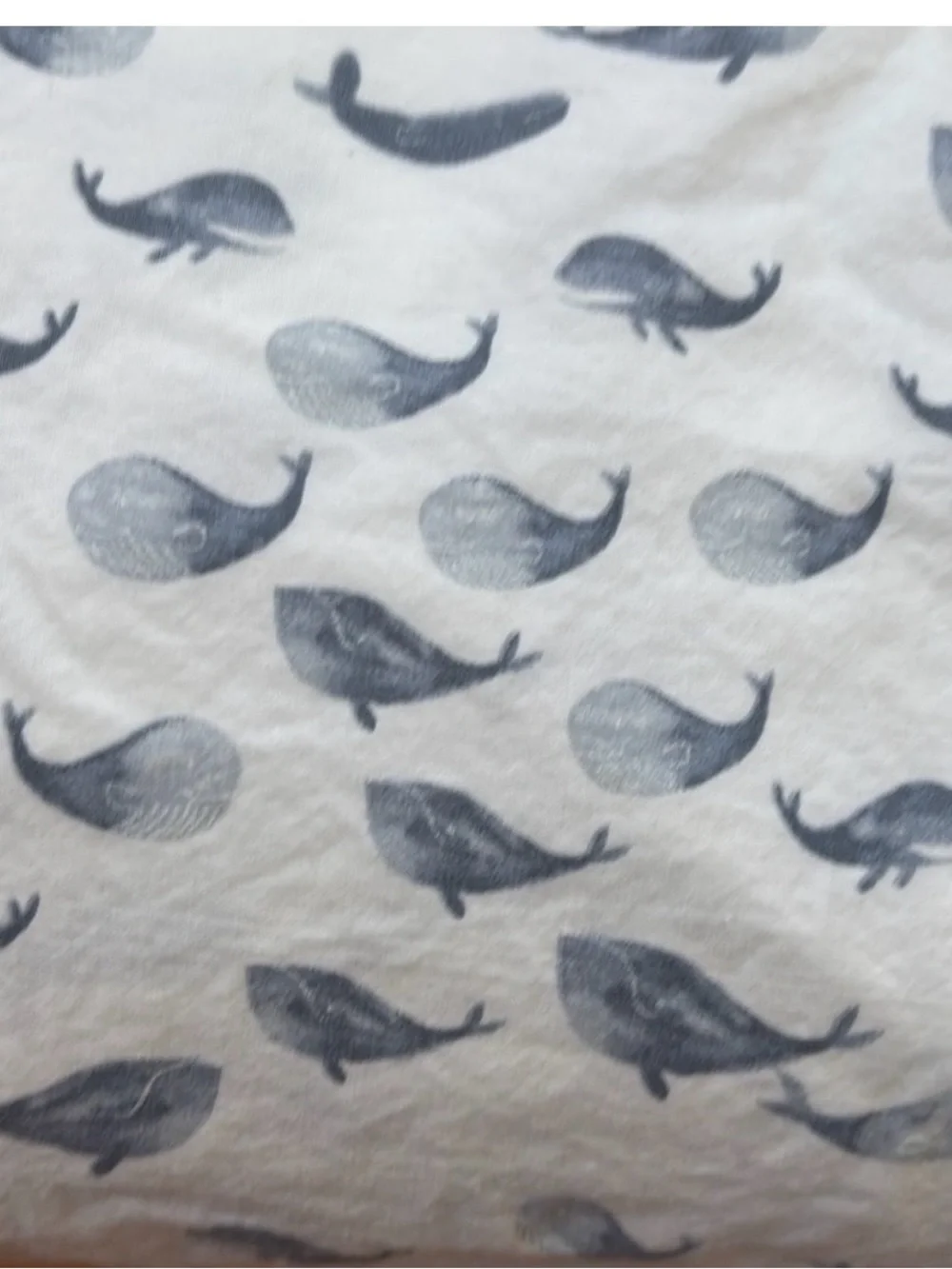 POTTERY BARN KIDS PBK *Crib* Organic Fitted Sheet Blue Watercolor Whale